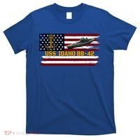 Uss Idaho Bbgift42 Ww2 Battleship Warship Veterans Day Father's Cool Gift T-Shirt thumb 0