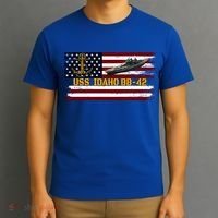 Uss Idaho Bbgift42 Ww2 Battleship Warship Veterans Day Father's Cool Gift T-Shirt thumb 3