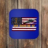 Uss Idaho Bbgift42 Ww2 Battleship Warship Veterans Day Father's Cool Gift Coaster thumb 0