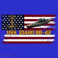 Uss Idaho Bbgift42 Ww2 Battleship Warship Veterans Day Father's Cool Gift Women's Tank Top thumb 5
