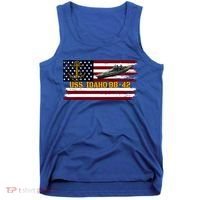 Uss Idaho Bbgift42 Ww2 Battleship Warship Veterans Day Father's Cool Gift Tank Top thumb 0