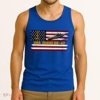 Uss Idaho Bbgift42 Ww2 Battleship Warship Veterans Day Father's Cool Gift Tank Top thumb 3