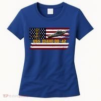 Uss Idaho Bbgift42 Ww2 Battleship Warship Veterans Day Father's Cool Gift Women's T-Shirt thumb 0