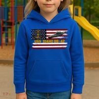 Uss Idaho Bbgift42 Ww2 Battleship Warship Veterans Day Father's Cool Gift Kids Hoodie thumb 3