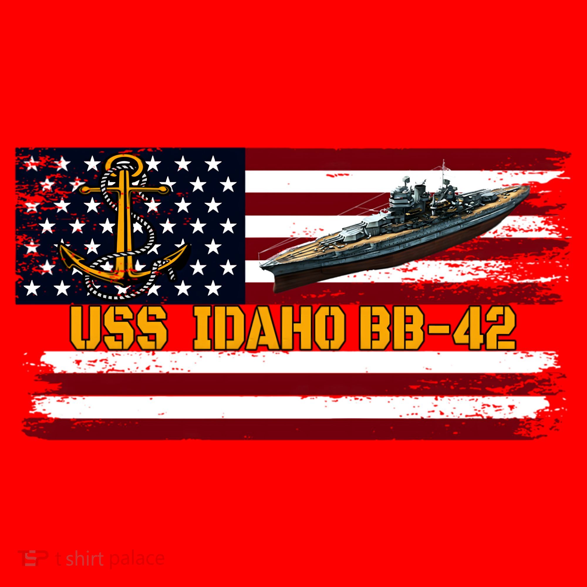 Uss Idaho Bbgift42 Ww2 Battleship Warship Veterans Day Father's Cool Gift Santa Hat