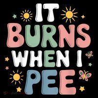 Uti It Burns When I Pee Funny Get Well Soon Gift Women's Hoodie thumb 2
