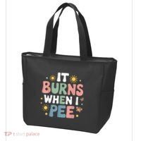 Uti It Burns When I Pee Funny Get Well Soon Gift Tote Bag thumb 3