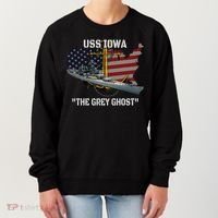 Uss Iowa Battleship Veterans Day Warship Bb61 FatherS Day Cute Gift Women's Sweatshirt thumb 0