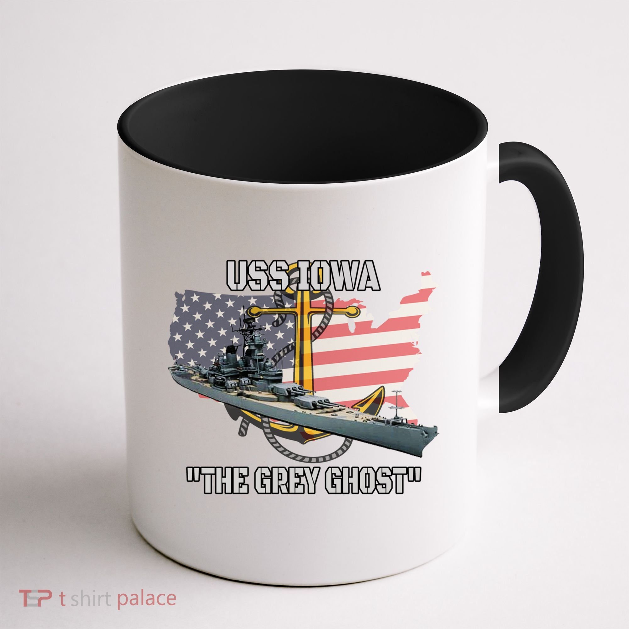 Uss Iowa Battleship Veterans Day Warship Bb61 FatherS Day Cute Gift Coffee Mug