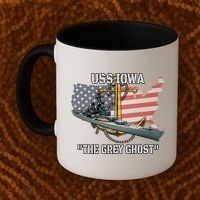 Uss Iowa Battleship Veterans Day Warship Bb61 FatherS Day Cute Gift Coffee Mug thumb 2