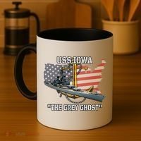 Uss Iowa Battleship Veterans Day Warship Bb61 FatherS Day Cute Gift Coffee Mug thumb 4