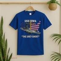 Uss Iowa Battleship Veterans Day Warship Bb61 FatherS Day Cute Gift T-Shirt thumb 2