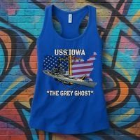 Uss Iowa Battleship Veterans Day Warship Bb61 FatherS Day Cute Gift Women's Tank Top thumb 3