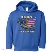 Uss Iowa Battleship Veterans Day Warship Bb61 FatherS Day Cute Gift Toddler Hoodie thumb 0