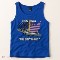 Uss Iowa Battleship Veterans Day Warship Bb61 FatherS Day Cute Gift Tank Top thumb 2