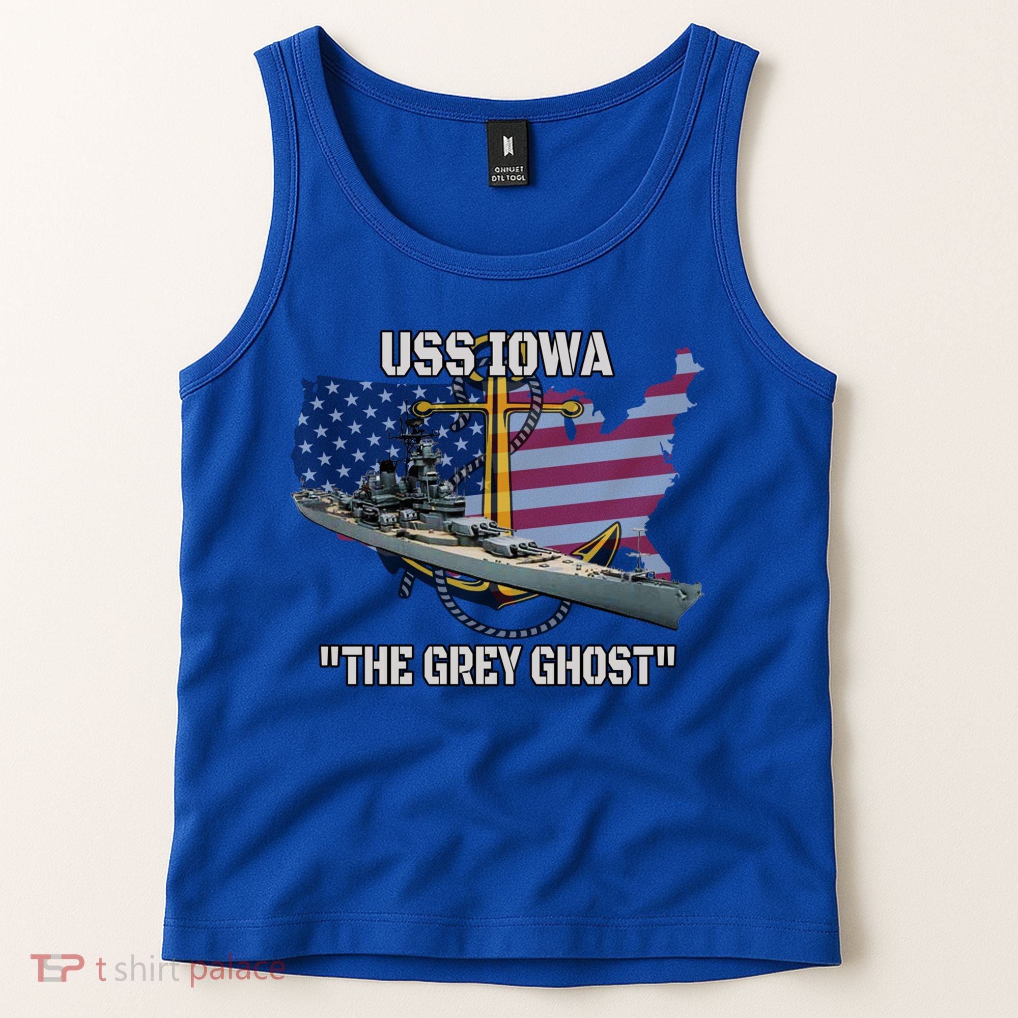 Uss Iowa Battleship Veterans Day Warship Bb61 FatherS Day Cute Gift Tank Top