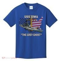 Uss Iowa Battleship Veterans Day Warship Bb61 FatherS Day Cute Gift Kids T-Shirt thumb 0