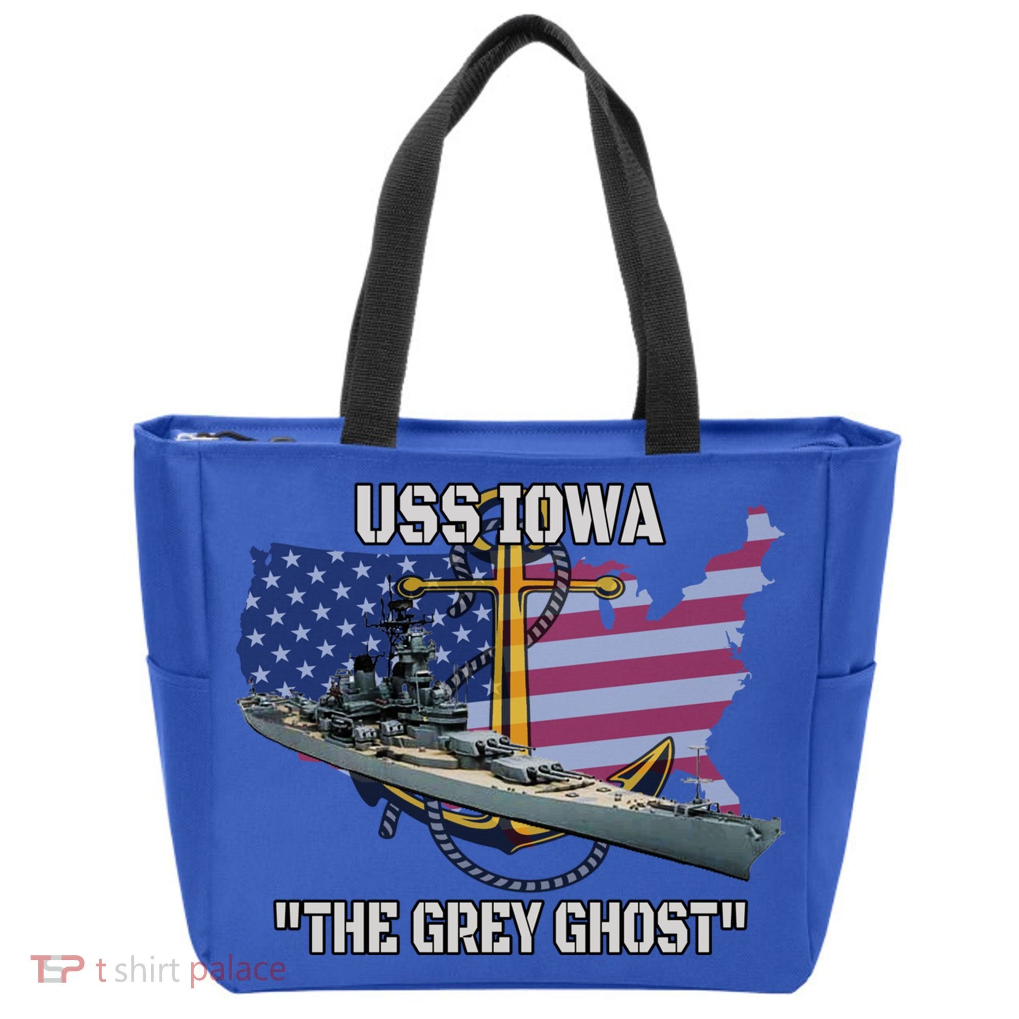 Uss Iowa Battleship Veterans Day Warship Bb61 FatherS Day Cute Gift Tote Bag
