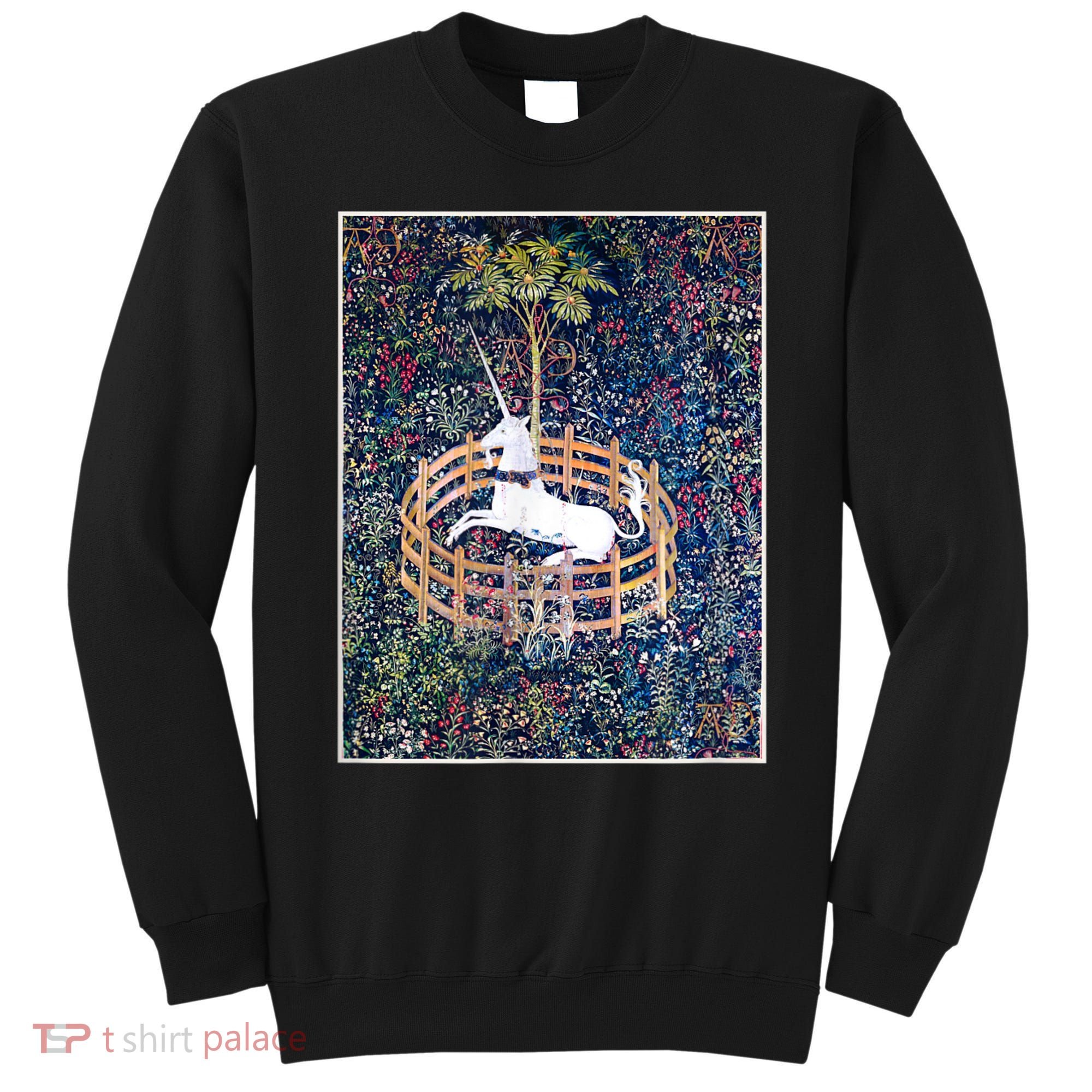 Unicorn In Captivity Medieval Renaissance Art Aesthetic Sweatshirt