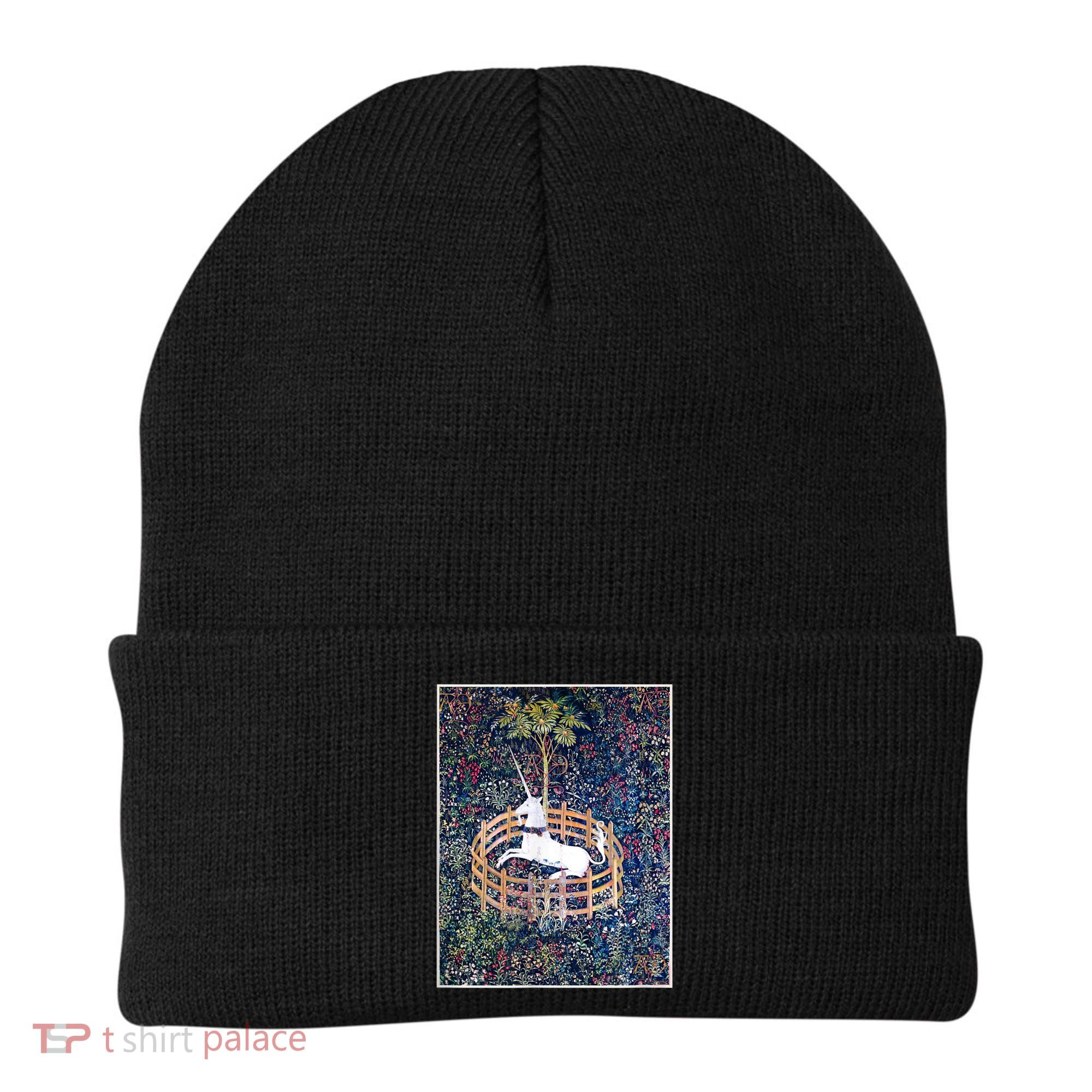 Unicorn In Captivity Medieval Renaissance Art Aesthetic Beanie