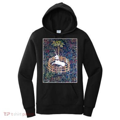 Unicorn In Captivity Medieval Renaissance Art Aesthetic Women's Hoodie