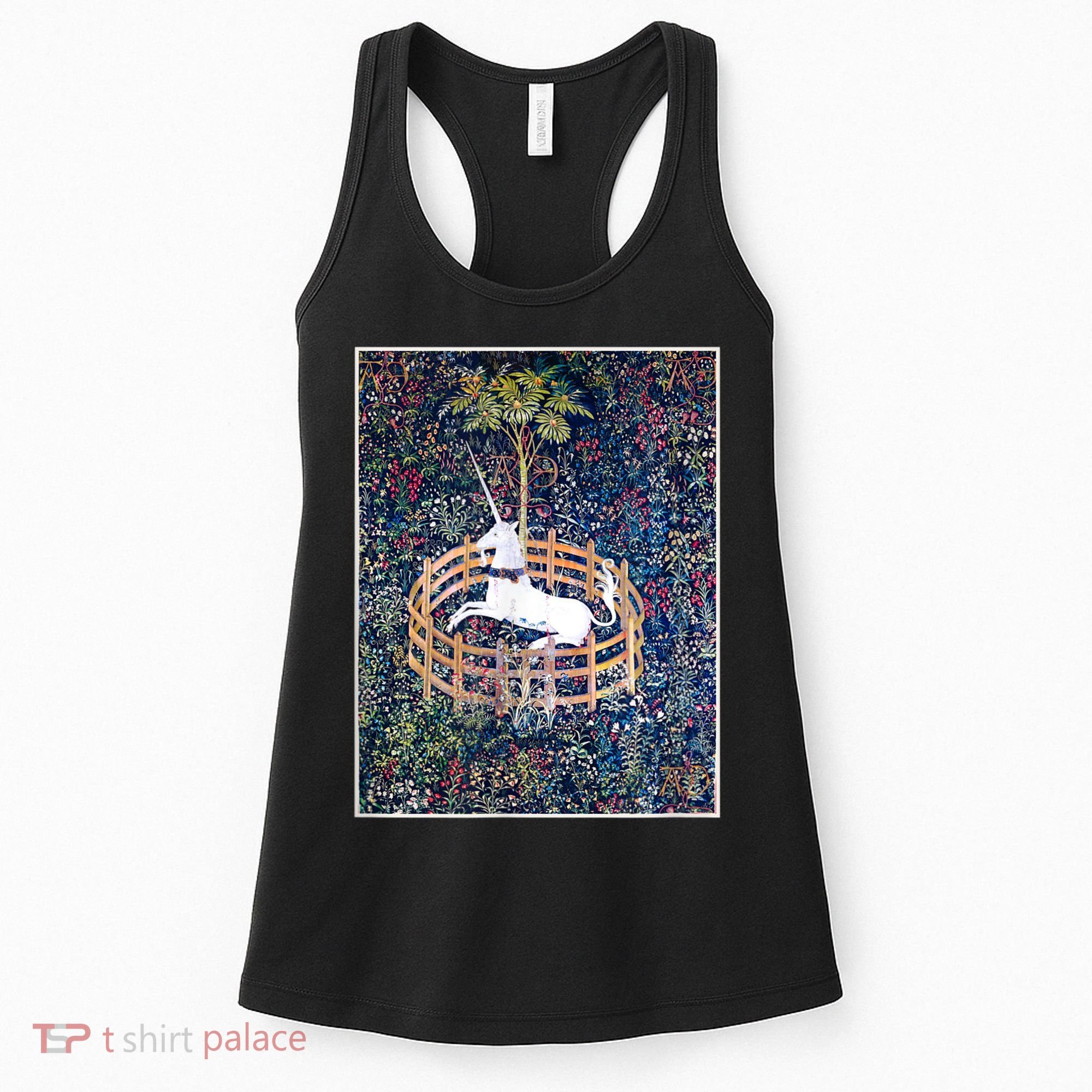 Unicorn In Captivity Medieval Renaissance Art Aesthetic Women's Tank Top