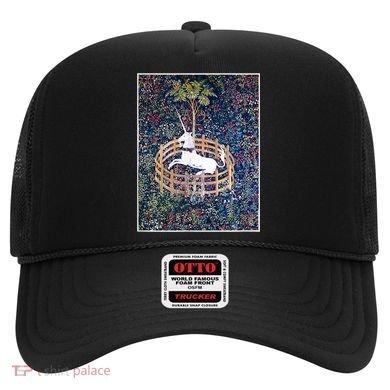 Unicorn In Captivity Medieval Renaissance Art Aesthetic Hat
