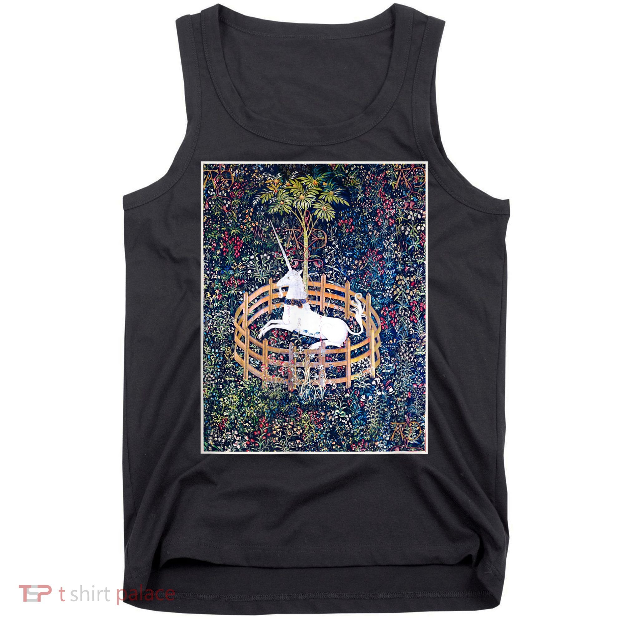 Unicorn In Captivity Medieval Renaissance Art Aesthetic Tank Top