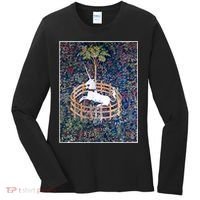 Unicorn In Captivity Medieval Renaissance Art Aesthetic Women's Long Sleeve Shirt thumb 0