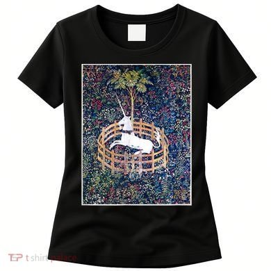 Unicorn In Captivity Medieval Renaissance Art Aesthetic Women's T-Shirt