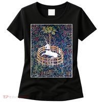 Unicorn In Captivity Medieval Renaissance Art Aesthetic Women's T-Shirt thumb 0