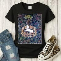 Unicorn In Captivity Medieval Renaissance Art Aesthetic Women's T-Shirt thumb 3