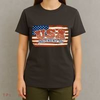 USA Independence Day Vintage Flag T-Shirt thumb 4