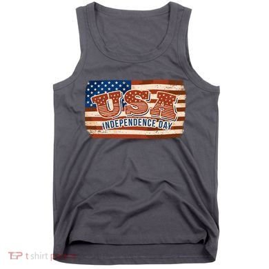 USA Independence Day Vintage Flag Tank Top