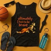 Ultimately I Have To Be Brave Monkey Punch Tank Top thumb 4