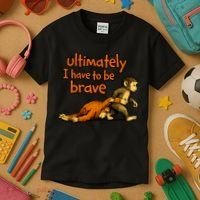 Ultimately I Have To Be Brave Monkey Punch Kids T-Shirt thumb 3