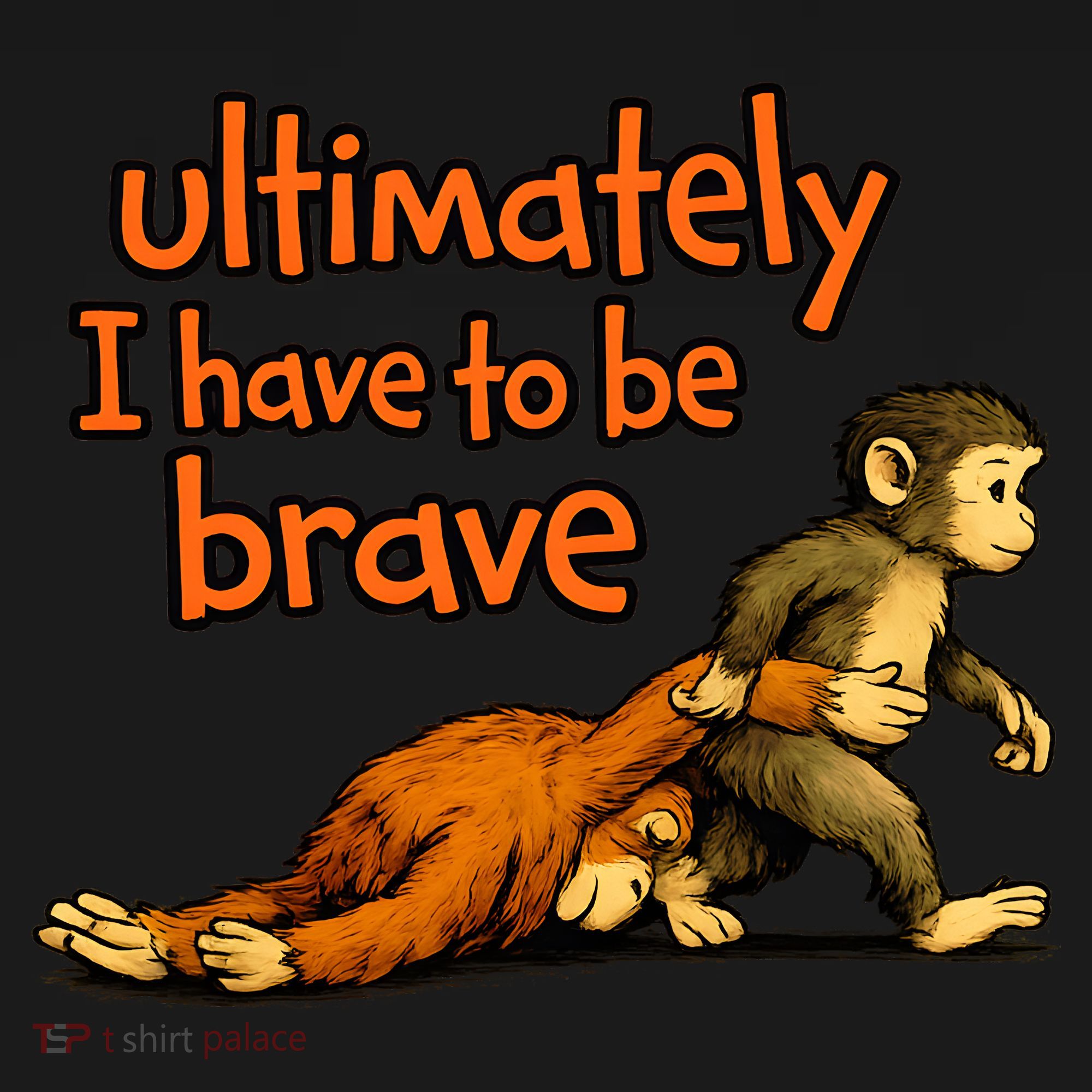 Ultimately I Have To Be Brave Monkey Punch Tote Bag