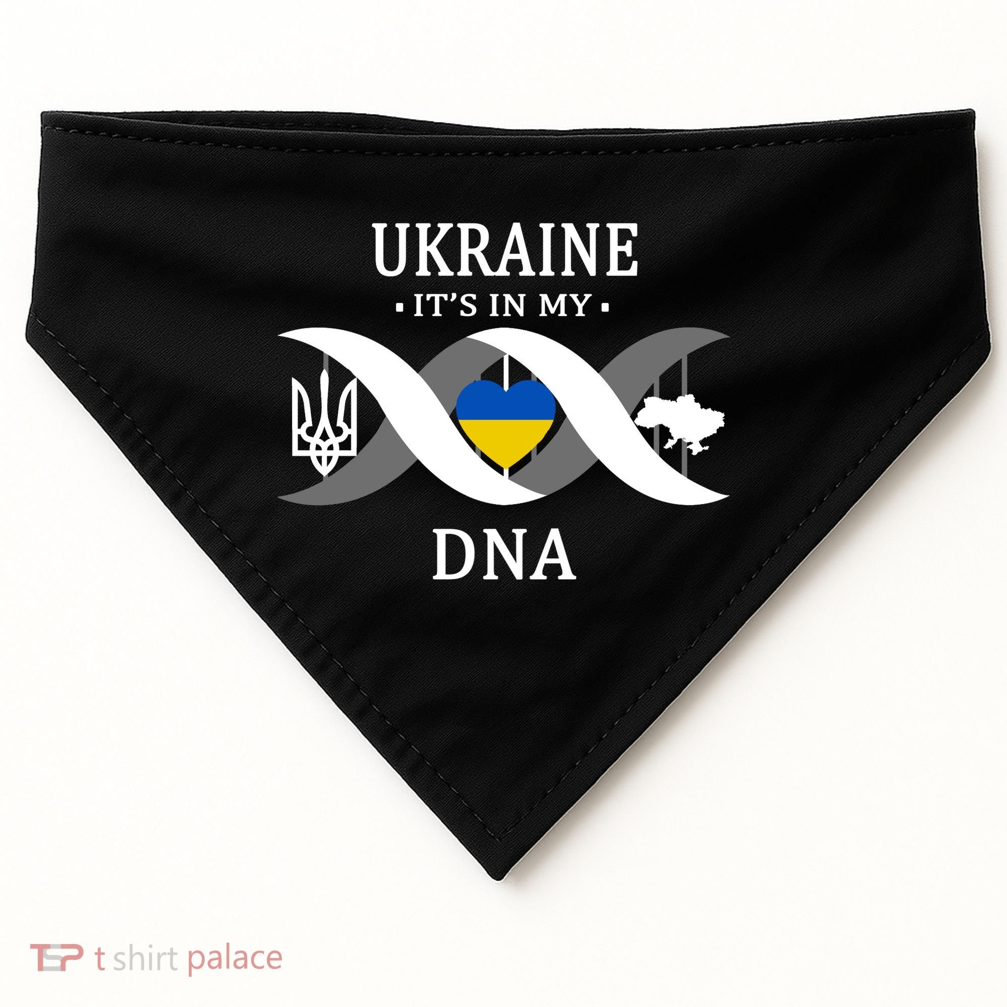 Ukraine Is In My DNA USA-Made Doggie Bandana