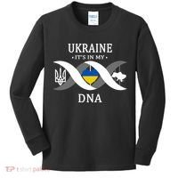 Ukraine Is In My DNA Kids Long Sleeve Shirt thumb 0