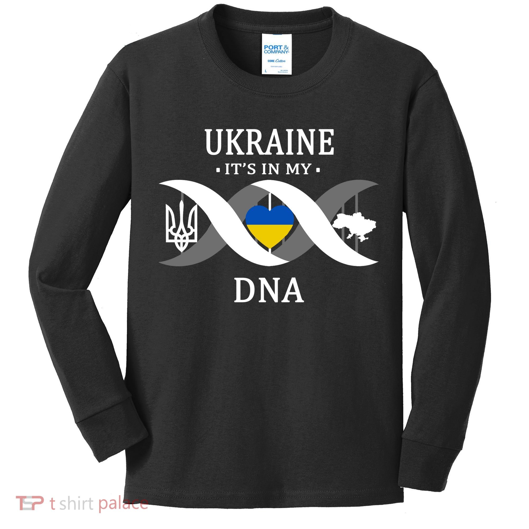 Ukraine Is In My DNA Kids Long Sleeve Shirt