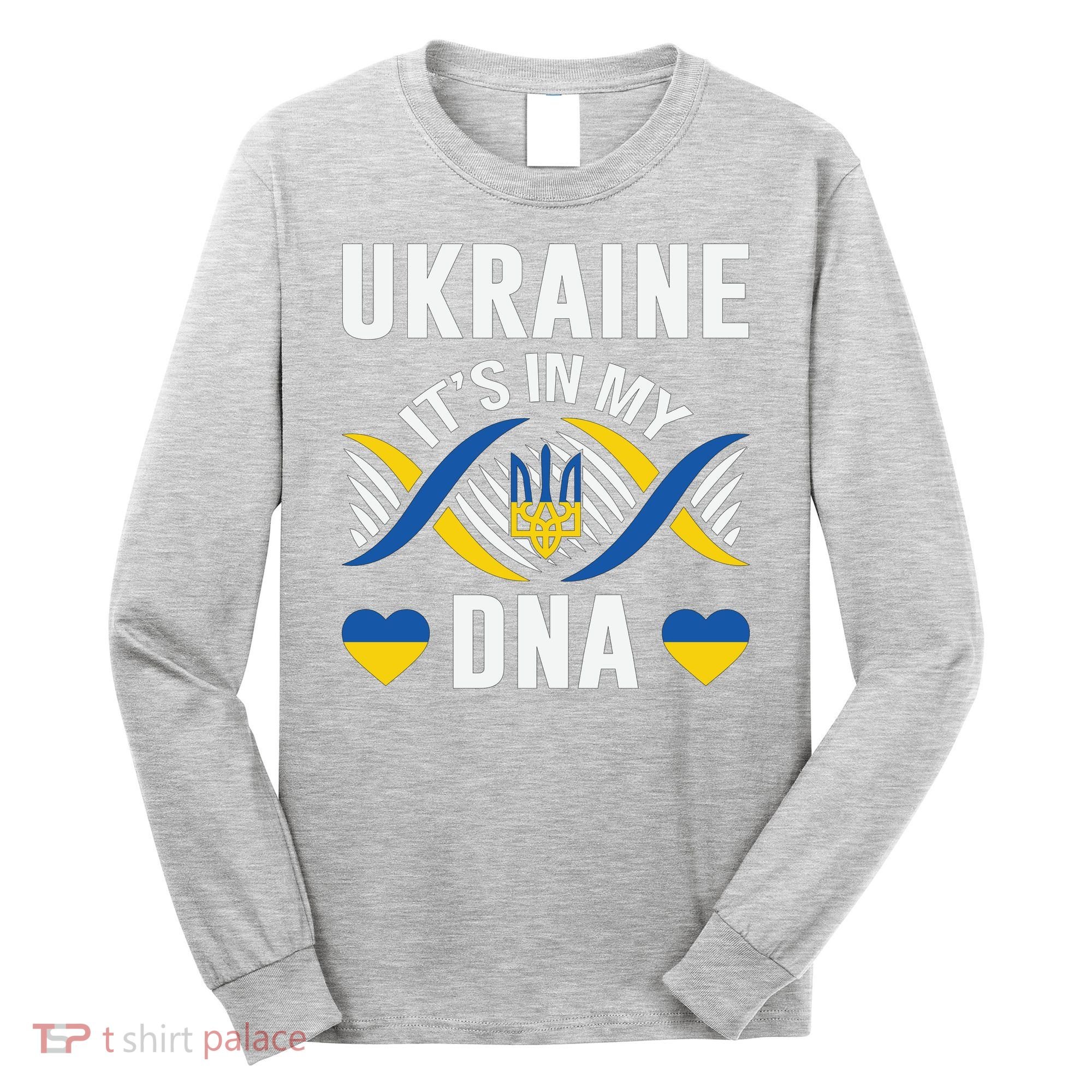 Ukraine Its In My DNA National Symbol Long Sleeve Shirt