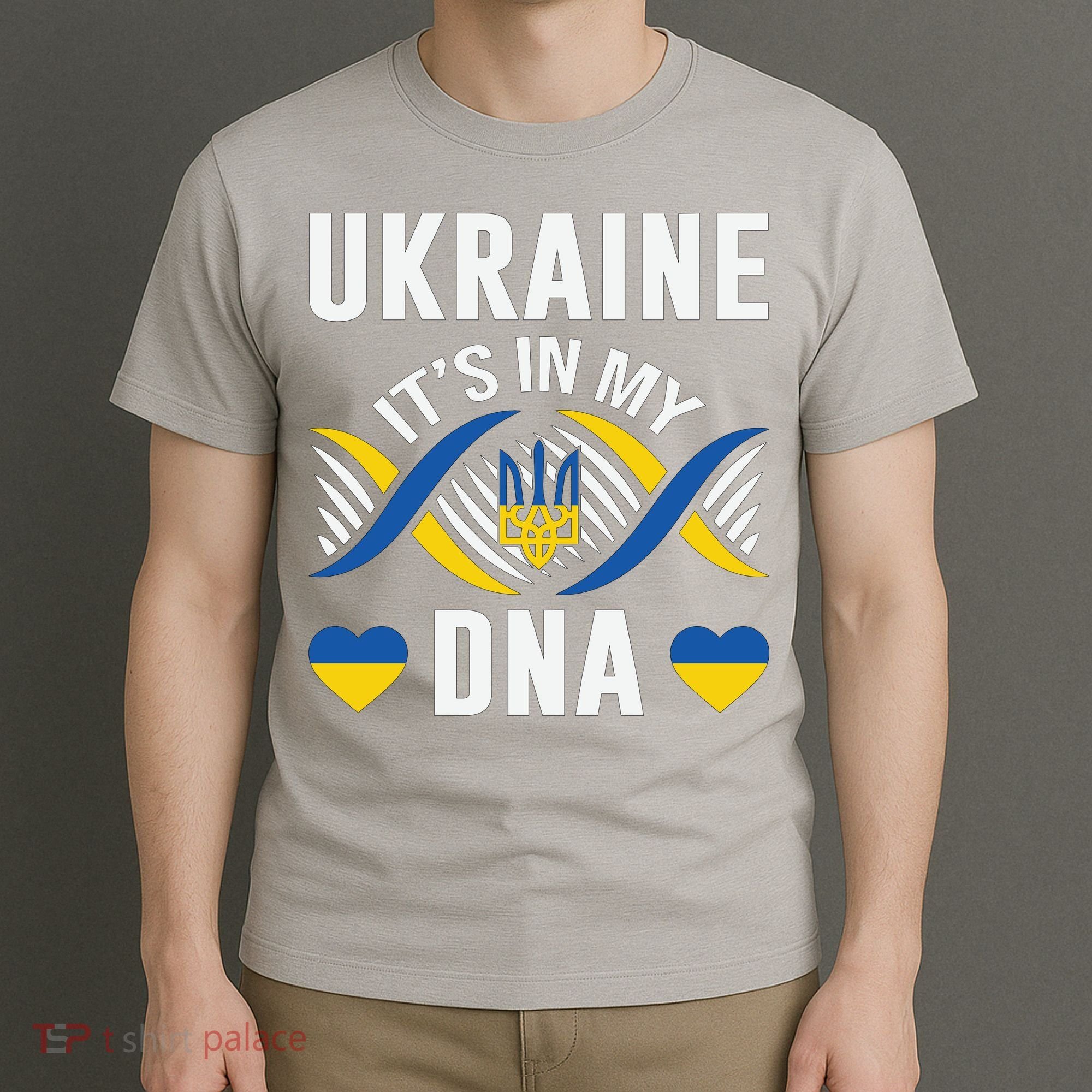 Ukraine Its In My DNA National Symbol T-Shirt