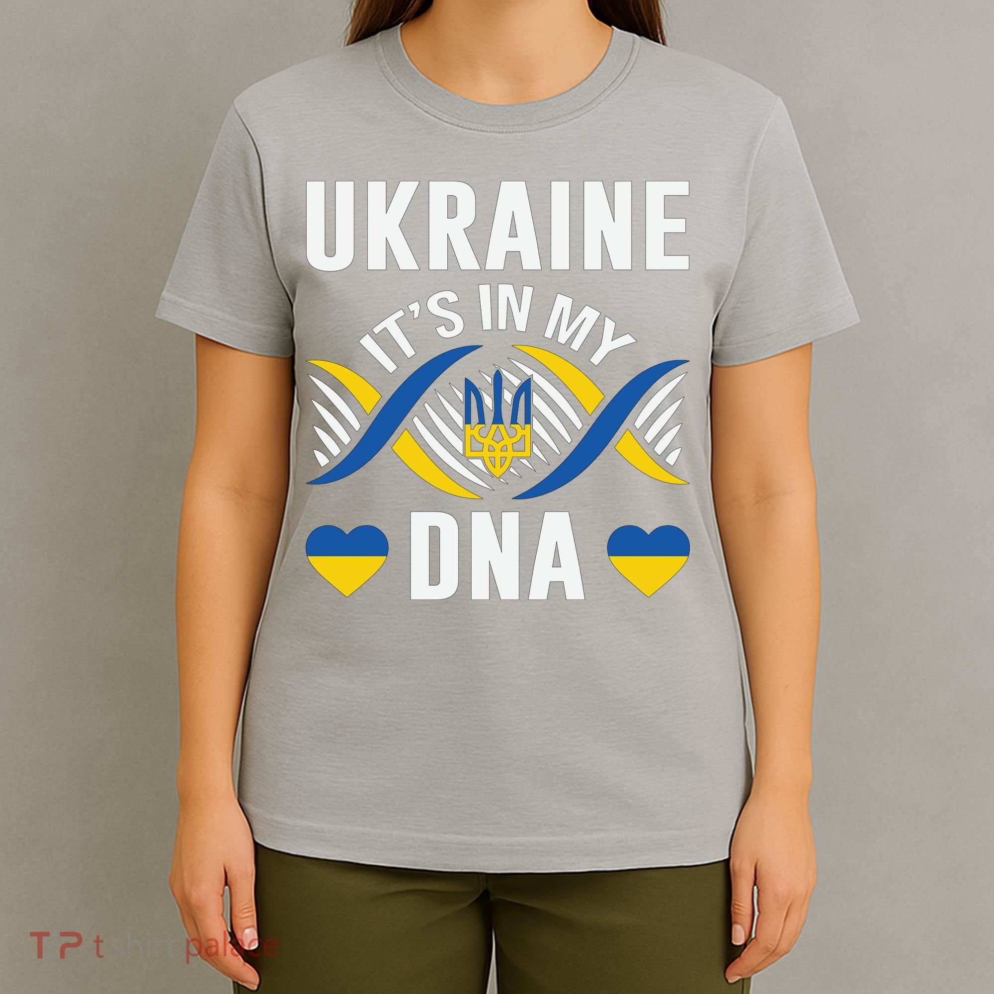 Ukraine Its In My DNA National Symbol T-Shirt