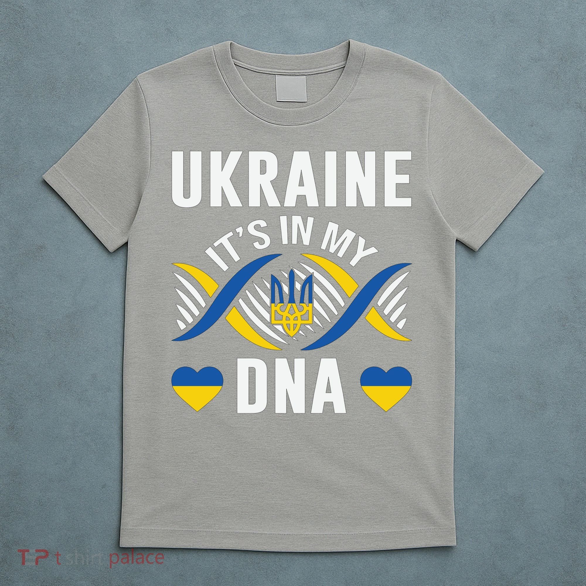 Ukraine Its In My DNA National Symbol T-Shirt