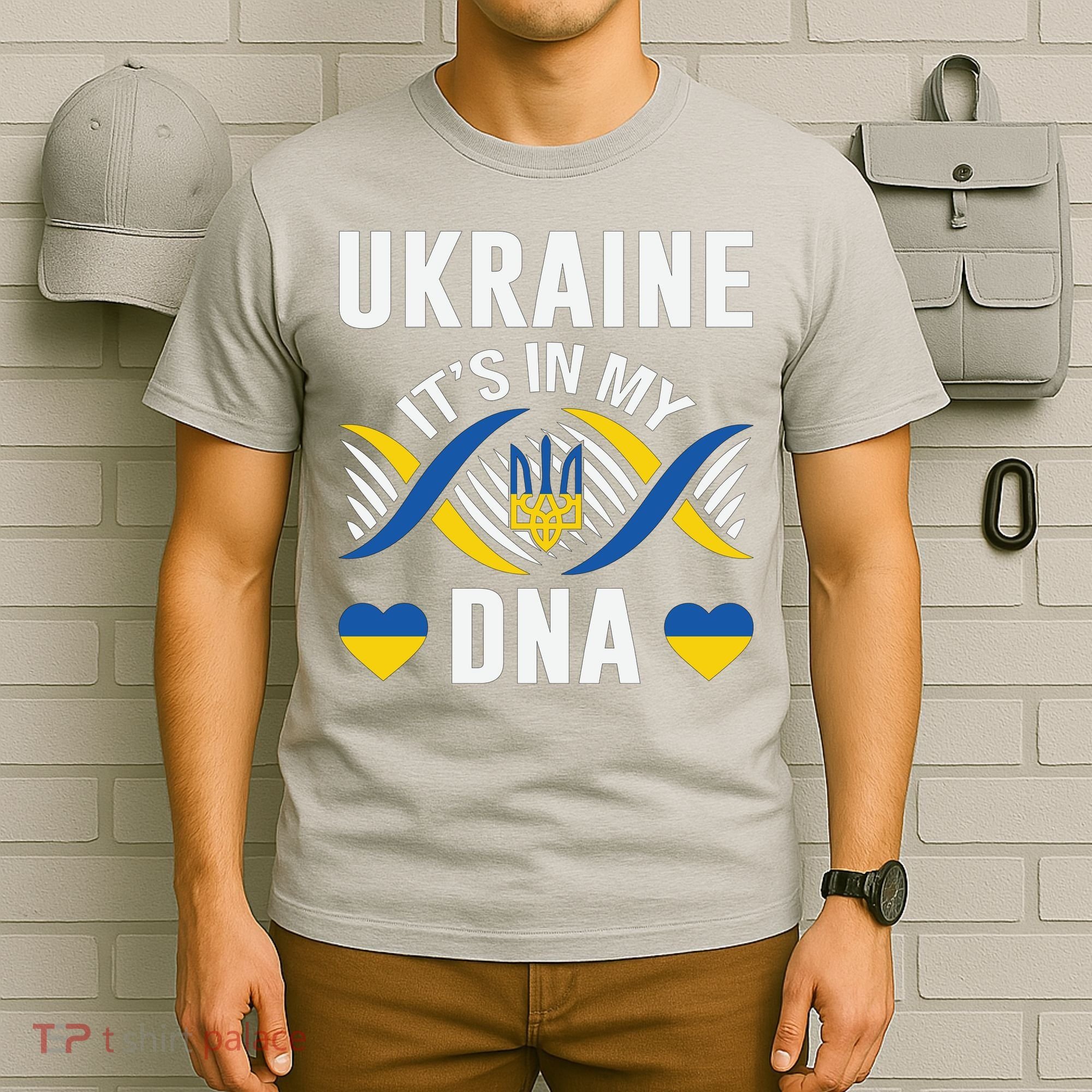 Ukraine Its In My DNA National Symbol T-Shirt