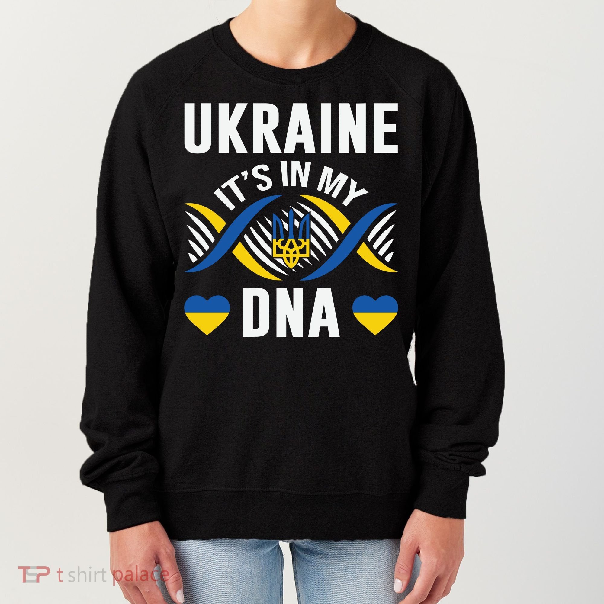 Ukraine Its In My DNA National Symbol Women's Sweatshirt