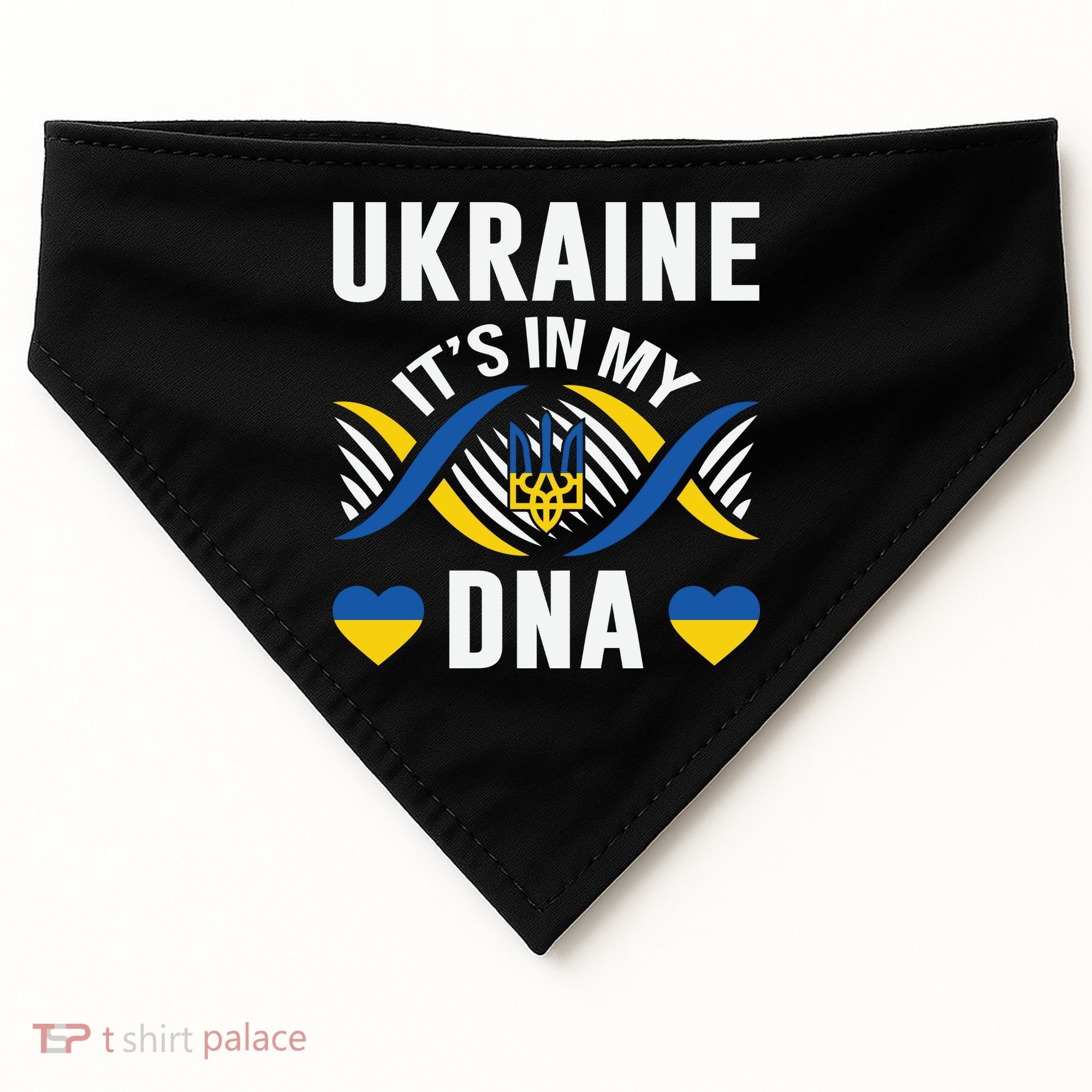 Ukraine Its In My DNA National Symbol USA-Made Doggie Bandana