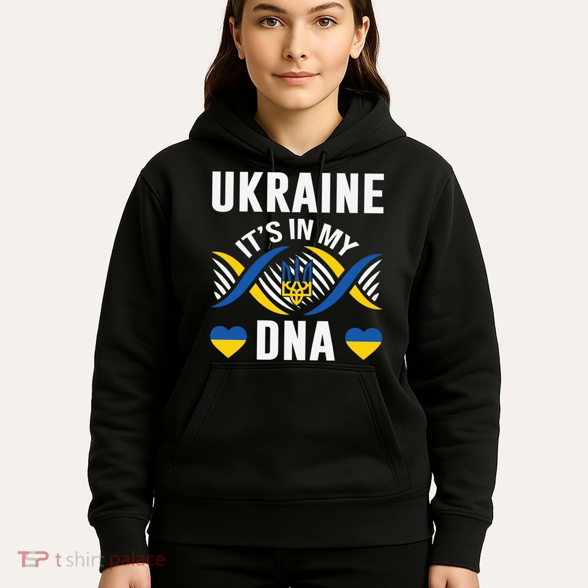 Ukraine Its In My DNA National Symbol Hoodie