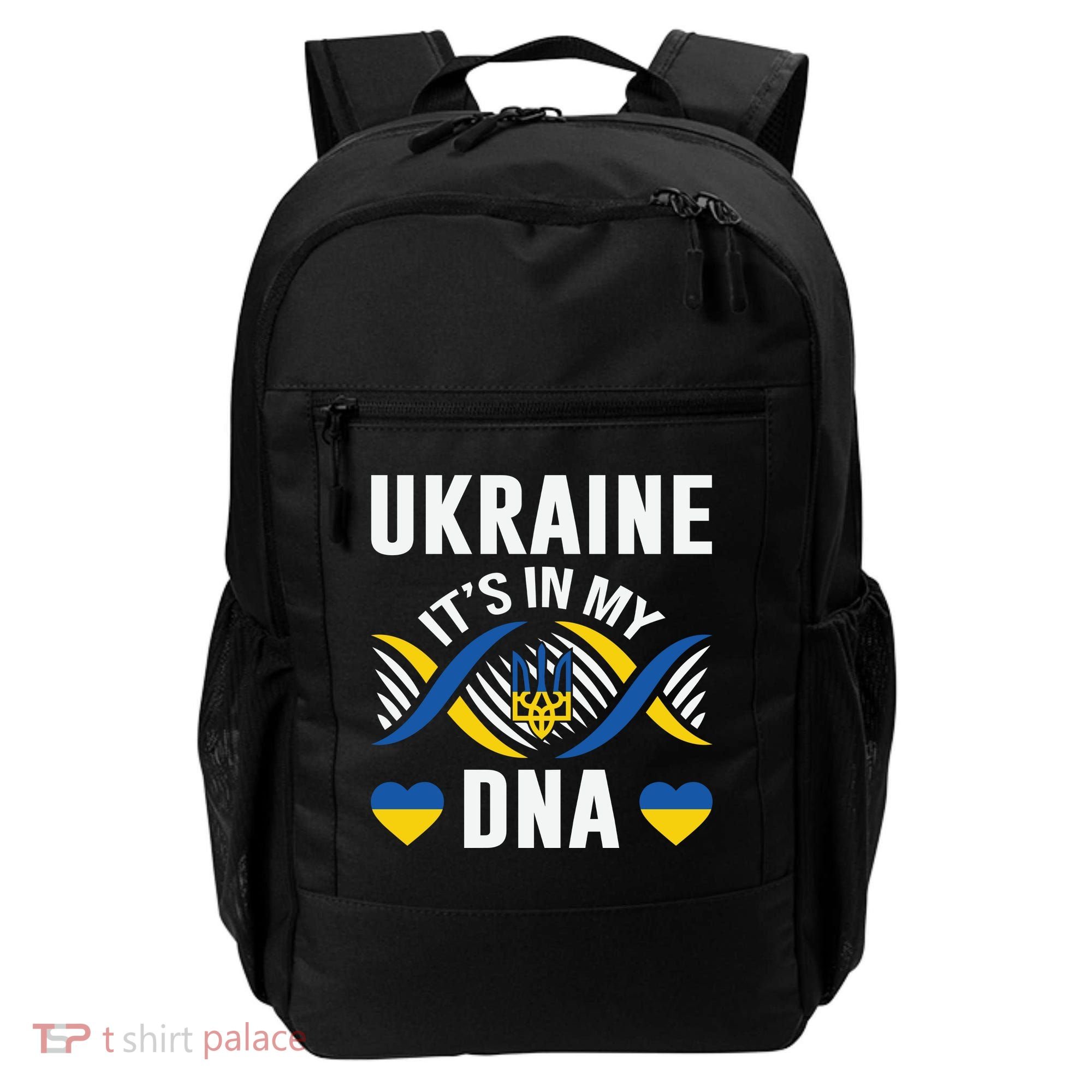 Ukraine Its In My DNA National Symbol Backpack