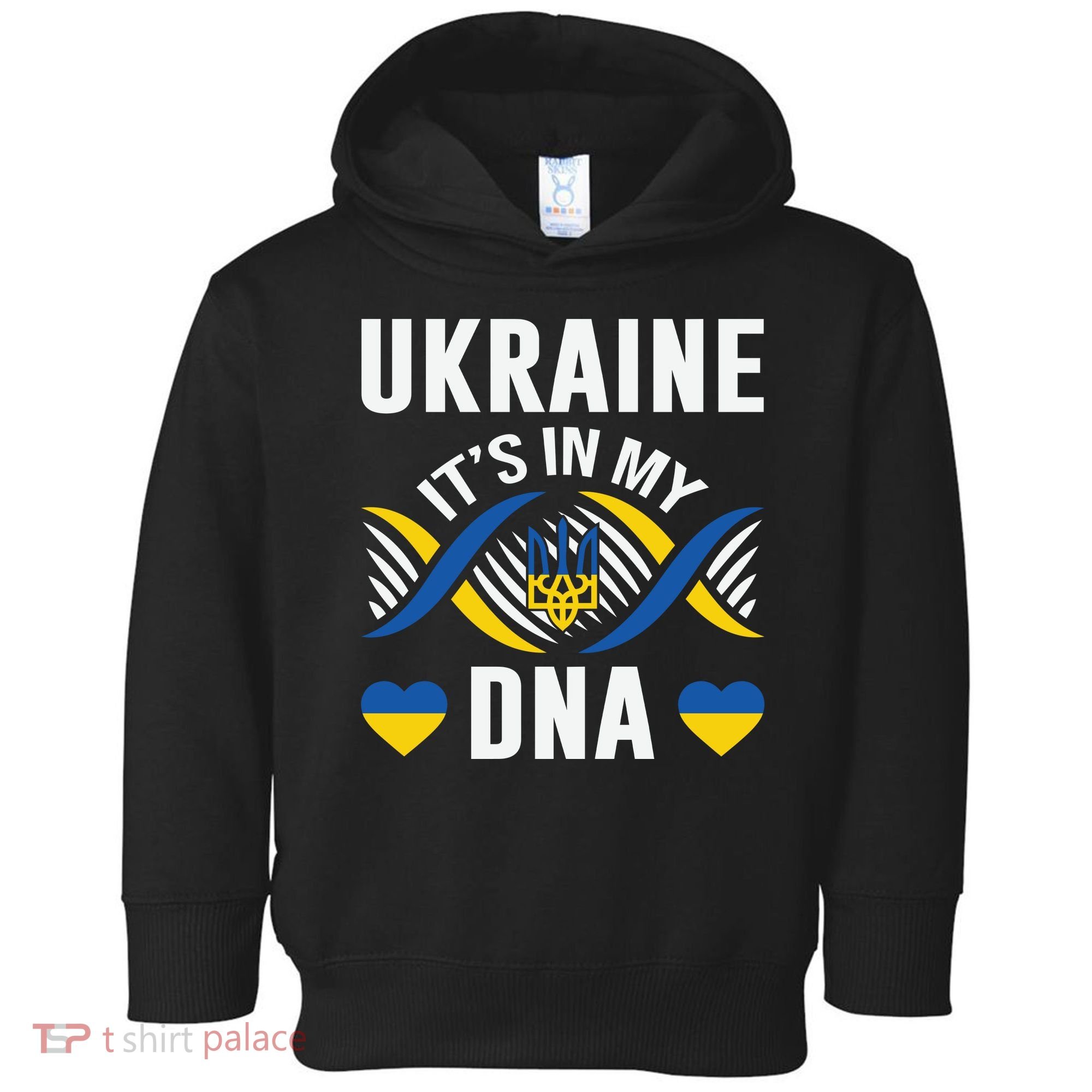 Ukraine Its In My DNA National Symbol Toddler Hoodie